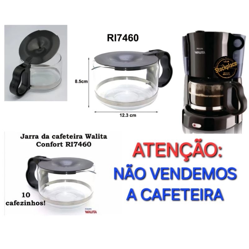 JARRA PARA CAFETEIRA WALITA STUDIO Ri7460 - Compatível - (PEQUENA)