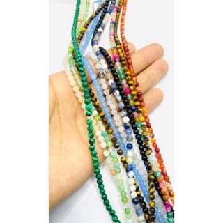 Fio de Contas Pedras Naturais 04mm aproxi. 85 contas em Oferta na Shopee