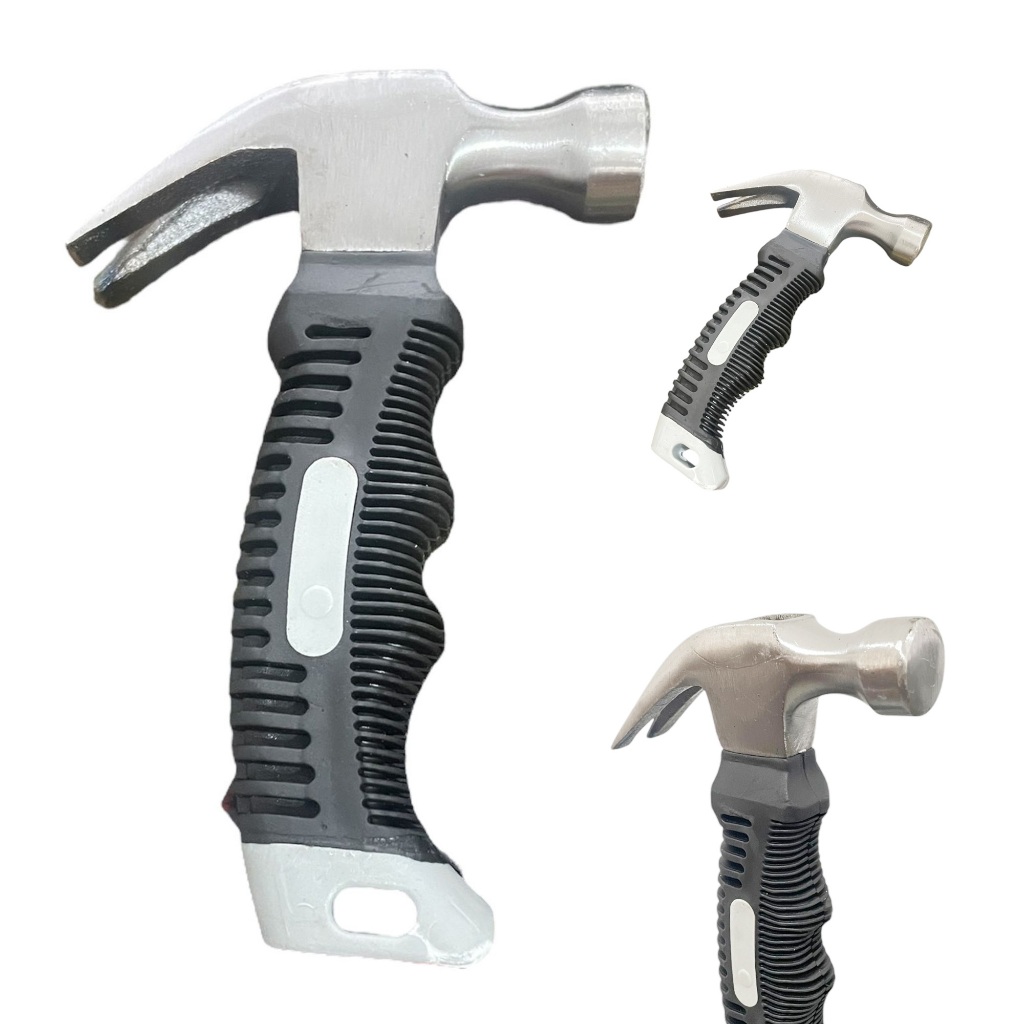 Martelo Mini 16cm - 6'' Cabo Curto Emborrachado - Cinza em Oferta na Shopee