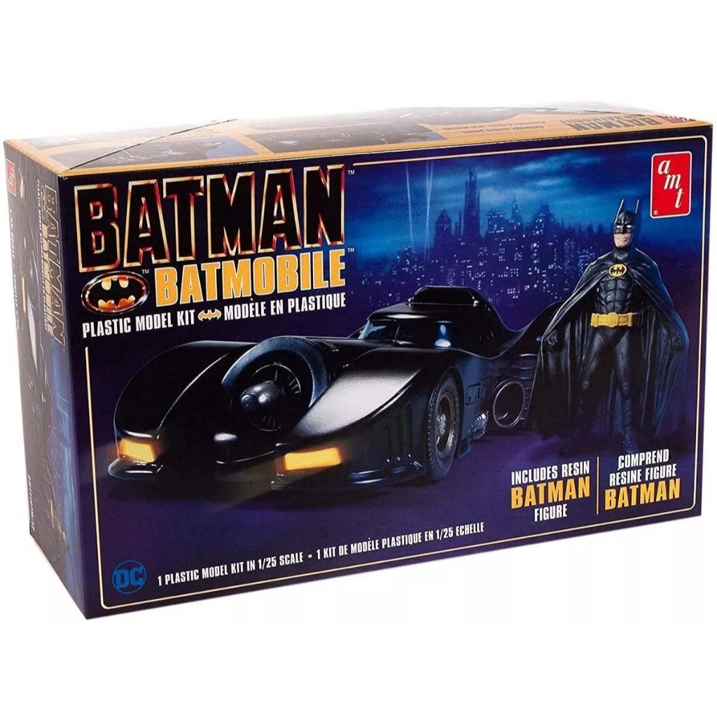 Batmóvel 1989 com figura de resina - 1/25 - AMT 1107M