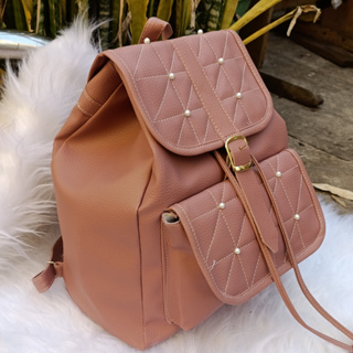 Mochila Feminina  de Couro Para Notebook em Oferta na Shopee