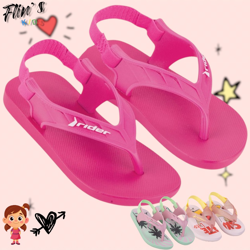 Chinelo Infantil Feminino Rider Street/R1/Fun Original em Oferta na Shopee
