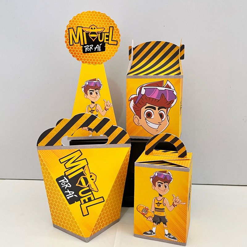 Kit Pegue e Monte Natan por Aí - kit festa - lembrancinha - aniversario - caixinhas personalizadas - festa infantil