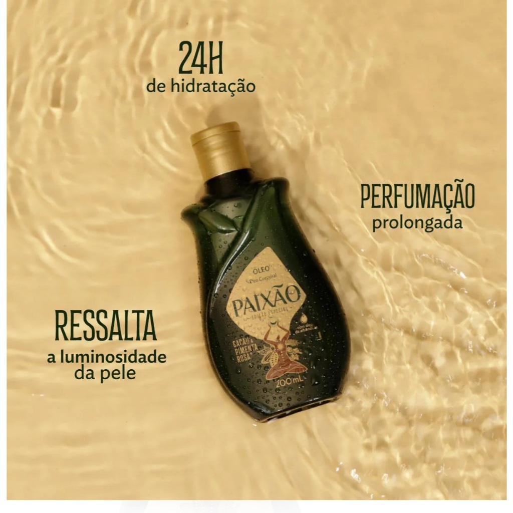 Óleo Deo Corporal Paixão Cacau E Pimenta Rosa 200ml — imagem 2 de 2