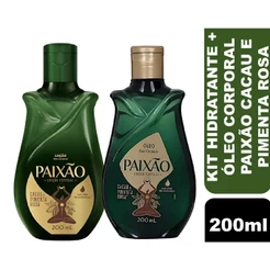 Kit Paixão Cacau e Pimenta (Loção Hidratante 200ml+ Óleo Corporal 200ml)