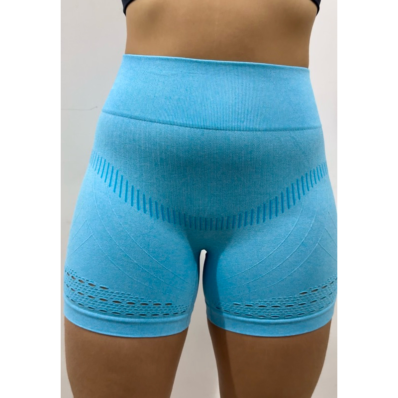 YZ29 Short Esportivo Poliamida Sem Costura Empina Bumbum