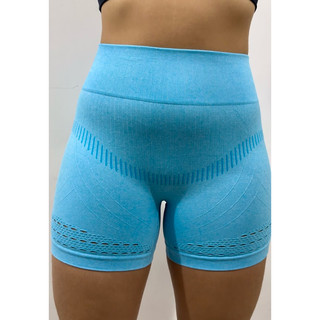 YZ29 Short Esportivo Poliamida Sem Costura Empina Bumbum