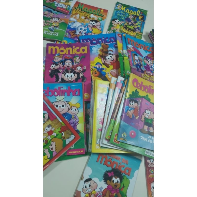 Gibis da Turma da Mônica kit c/25 edições de toda a turma seminovas e sem repetições