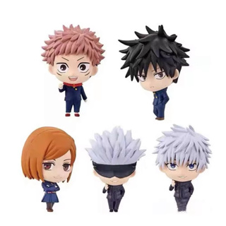Kit 5 Pçs Conjunto Anime Jujutsu Kaisen Gojo Satoru Q Versão PVC Action Figure Miniatura Modelo Brinquedos Colecionáveis em Oferta na Shopee