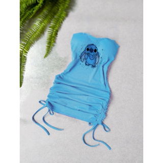 Vestido canelado fenda lateral drapeado regulagem em Oferta na Shopee