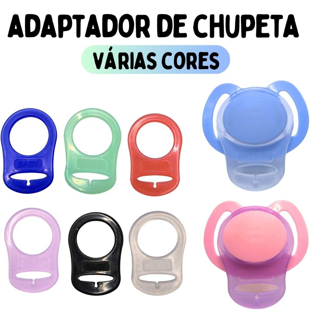Adaptador de chupeta sem alça MAM NUK LILLO AVENT de silicone macio para prendedor de chupeta