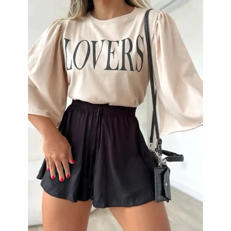 Shorts Feminino Godê Soltinho Vermelho, Onça ou Branco — imagem 1