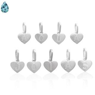 Pingentes Coração com Letra em Prata 925 em Oferta na Shopee