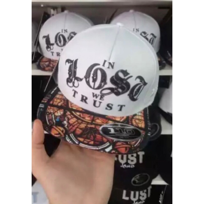 Boné Lost Monalisa Branco e Preto QUALIDADE