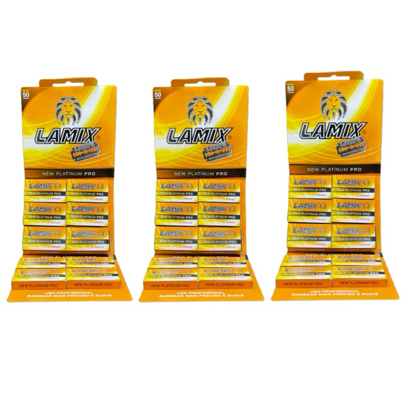 Lamix Platinum 3 x 50 Cartelas 150 Lâminas inteiras