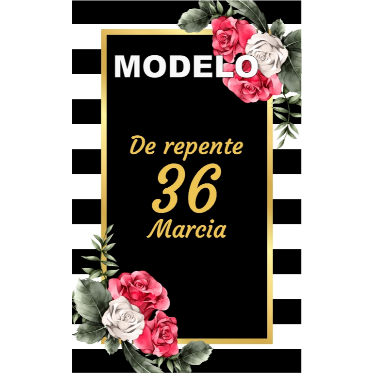 15 Adesivos Tubete Aniversário Adulto Floral De Repente 36 - Etiqueta