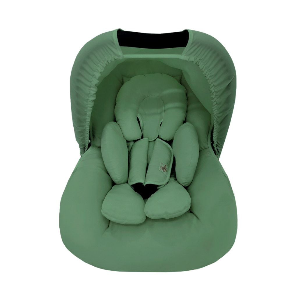 Capa para Bebê Conforto, Capota Protetora Solar, Protetores de Cinto e Apoio de Corpo Anatômico