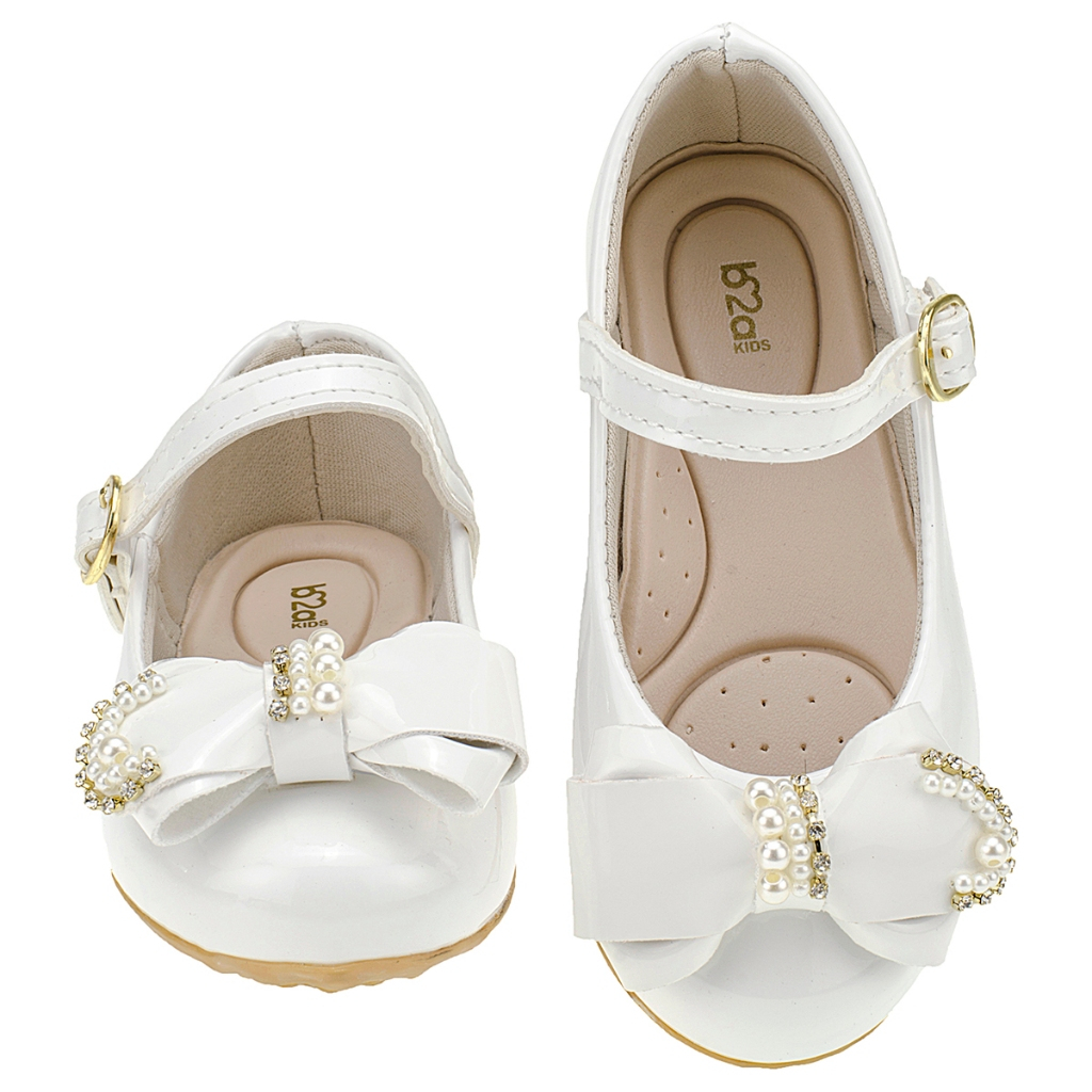 Sapatilha Infantil Menina Laço Pérola Festa Delicada Verniz Brilho Confortável Promoção  2026 em Oferta na Shopee