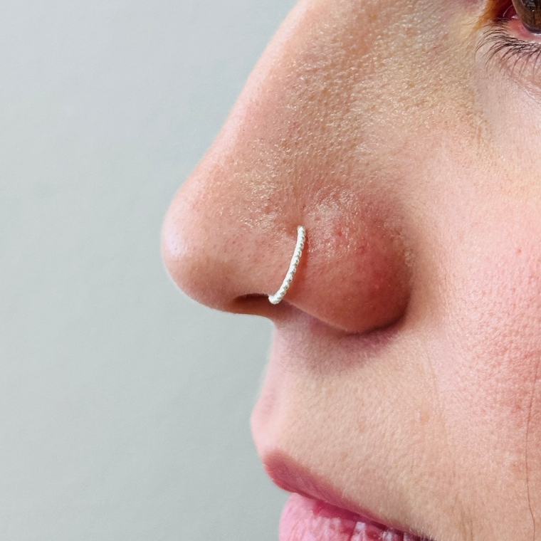 Piercing de Nariz Prata 925 Legítima Original