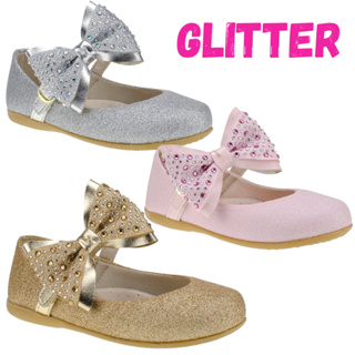 Sapatilha Menina Infantil Glitter Festa Delicada Laço Brilho Blogueirinha B2A Boneca 2802 - 23 ao 34 em Oferta na Shopee