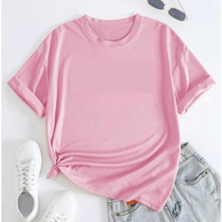 Camiseta T-Shirt Feminina Lisa 100% Algodão Gola Redonda Envio Imediato em Oferta na Shopee