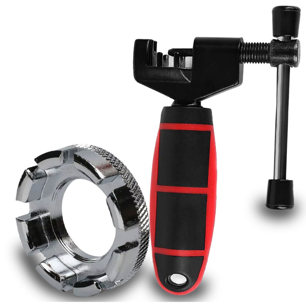 Kit Chaves Para Bike De Raio 8 Medidas Kenli Aro + Chave Extratora De Corrente Saca Extrai Pino em Oferta na Shopee