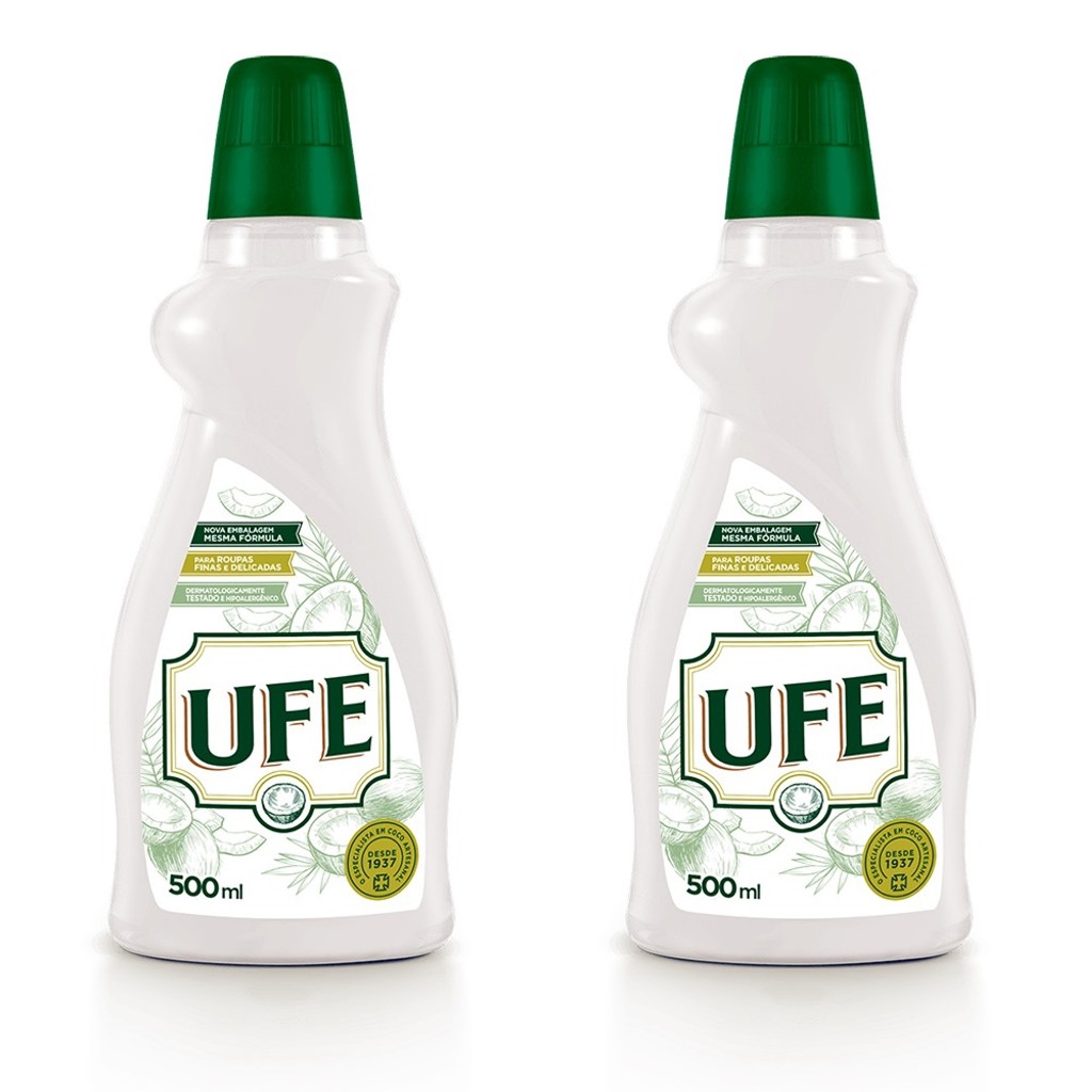 Lava Roupas Coco Ufe 500ml - kit c/ 2 unds em Oferta na Shopee