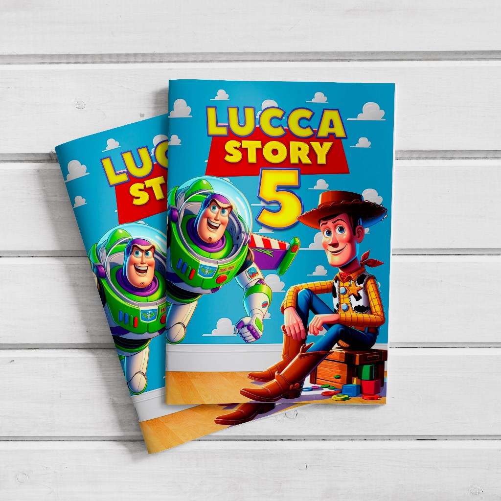 Livro de Colorir Personalizado Lembrancinha Aniversário Toy Story