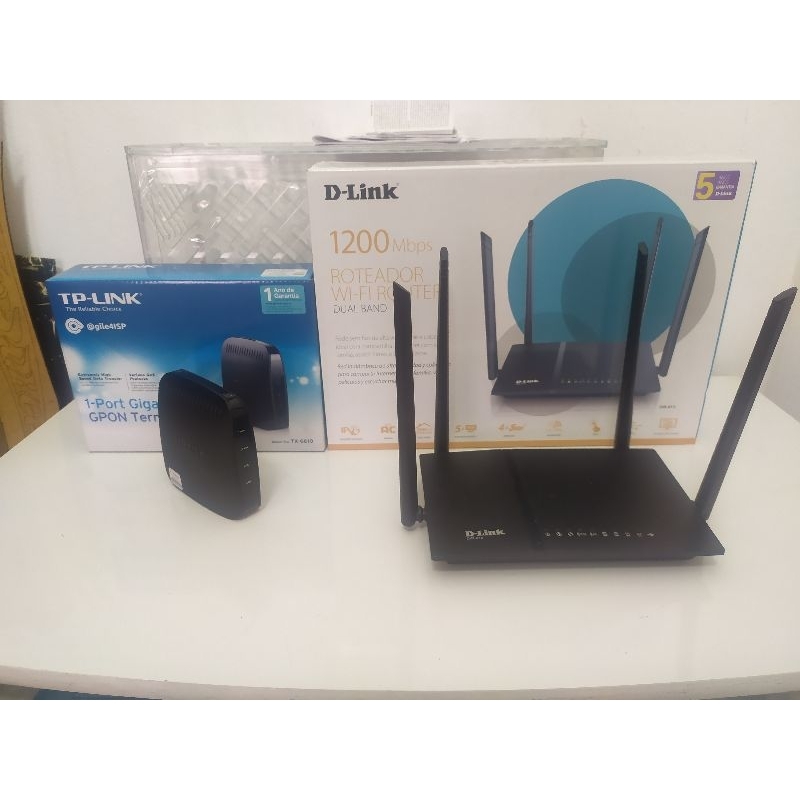 Kit T-Link Roteador e TP-LINK Terminal Ler descrição do anúncio