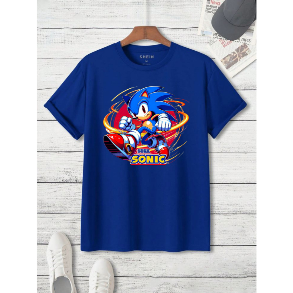 Camiseta do Sonic Criança 04 ao 16 Jogo Game Filme Infantil Game Shadow Jogos Online Camisa algodão