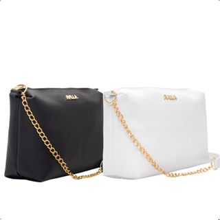 Kit 2 Bolsas Femininas Lisas Pequenas Correntes de Ombro e de Mão Avilla em Oferta na Shopee