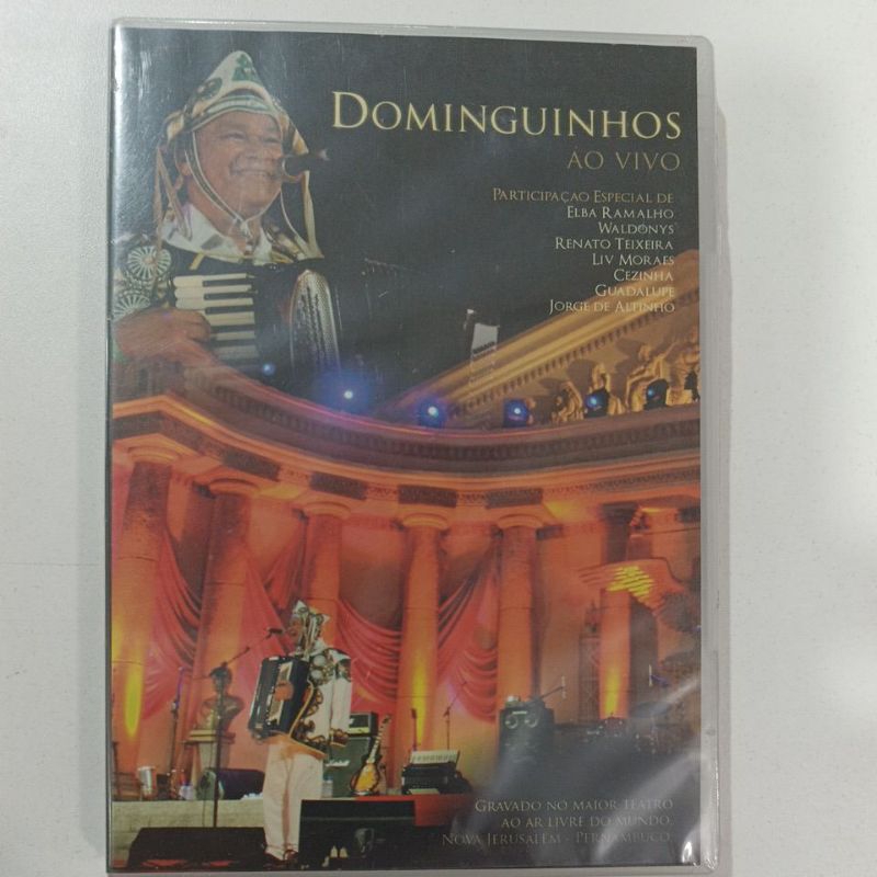 DVD DOMINGUINHOS/AO VIVO PART.ELBA RAMALHO, RENATO TEXEIRA,ETC ...