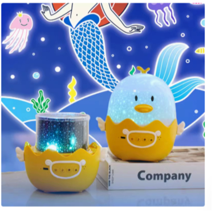 luminaria de projetor de pato fofo para céu estrelado, ornamento criativo de desenho animado para estudantes,luz noturna em Oferta na Shopee