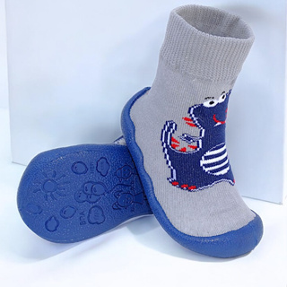 Meia Antiderrapante Infantil Menino Com Solado Emborrachado Bebê Confortável Macia Leve Dia Dia em Oferta na Shopee