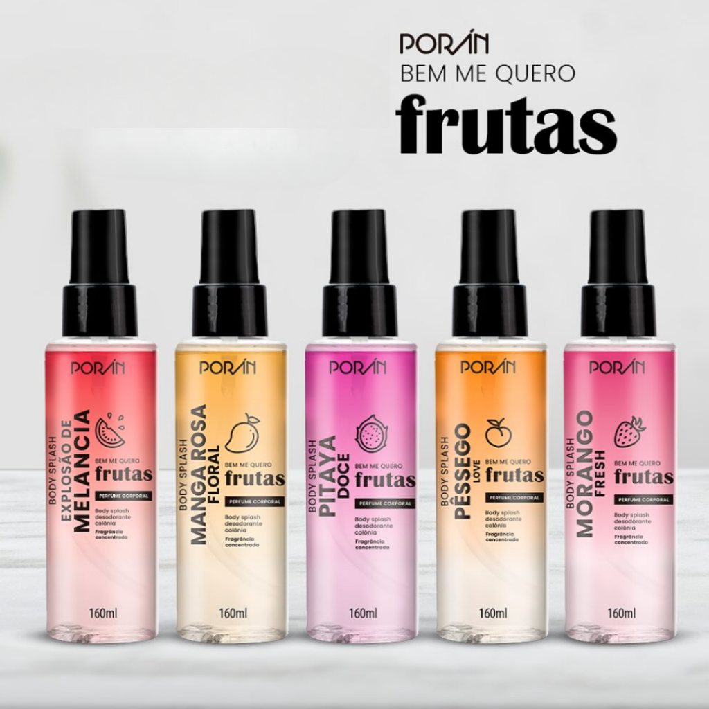 Body Splash Poran Perfume Corporal 160ml - Escolha seu tipo