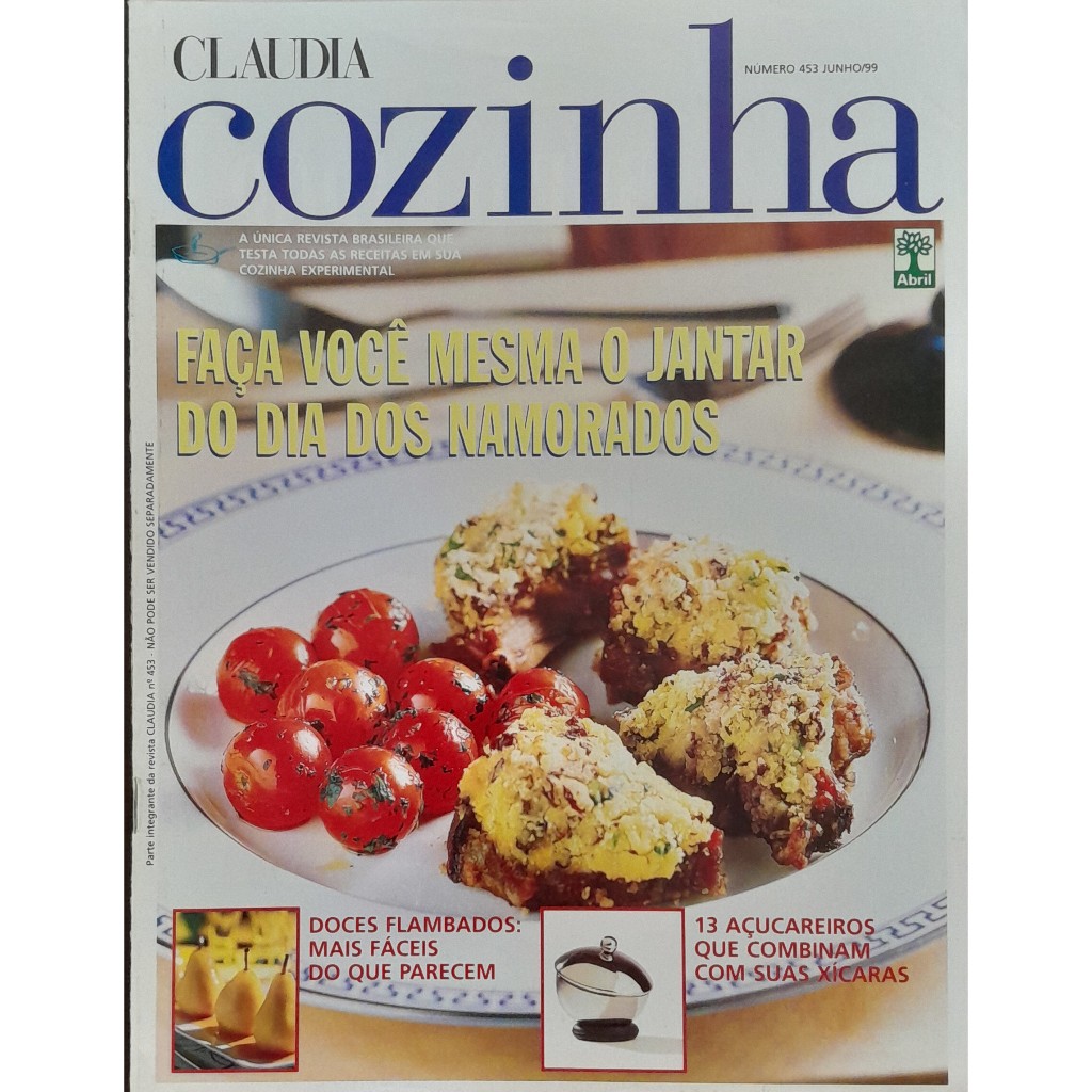 Revista Claudia Cozinha Nº 453 Junho/1999