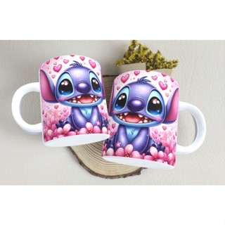 Caneca Xicara Personalizada Lilo Stitch 325 ml Presente Porcelana em Oferta na Shopee