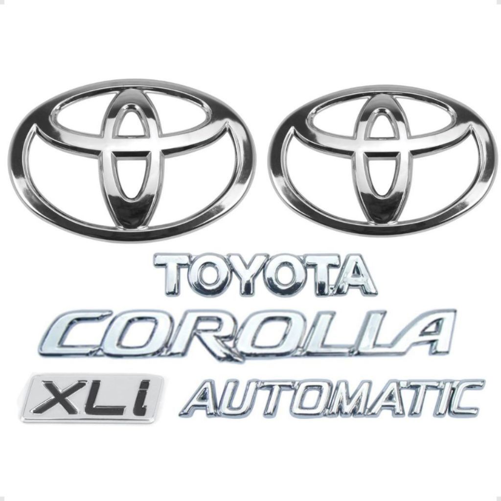 Emblemas Corolla Toyota Xli Automatic Logo Grade E Logo Mala 2003 2004 2005 2006 2007 2008