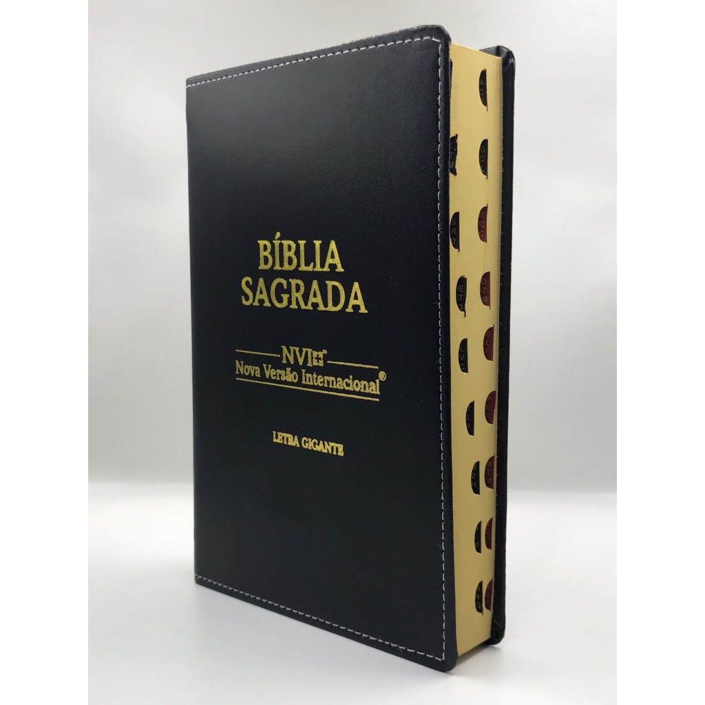 Bíblia Sagrada Letra Gigante NVI Capa Flexível Preta em Oferta na Shopee