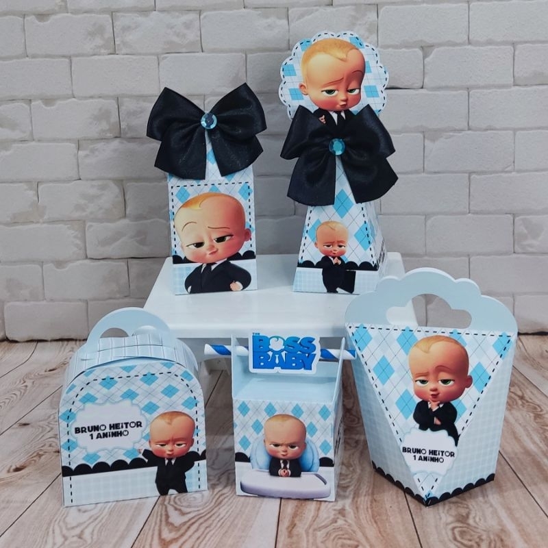 Kit Personalizados caixinhas PODEROSO CHEFINHO Lembrancinha aniversário -Festa PEGUE E MONTE