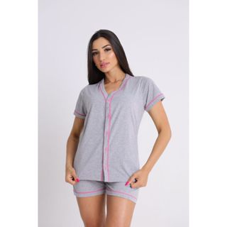 Pijama americano de Botão 100% algodão em Oferta na Shopee