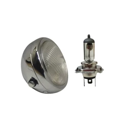 Farol Suzuki Intruder 125 Vidro Ferro Aro Cromado 2002 até 2012