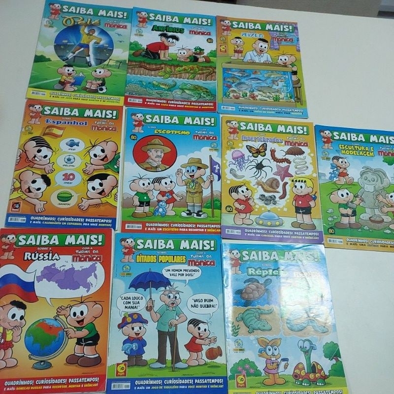 Kit c/10 edições Saiba Mais! A super revista do saber para crianças