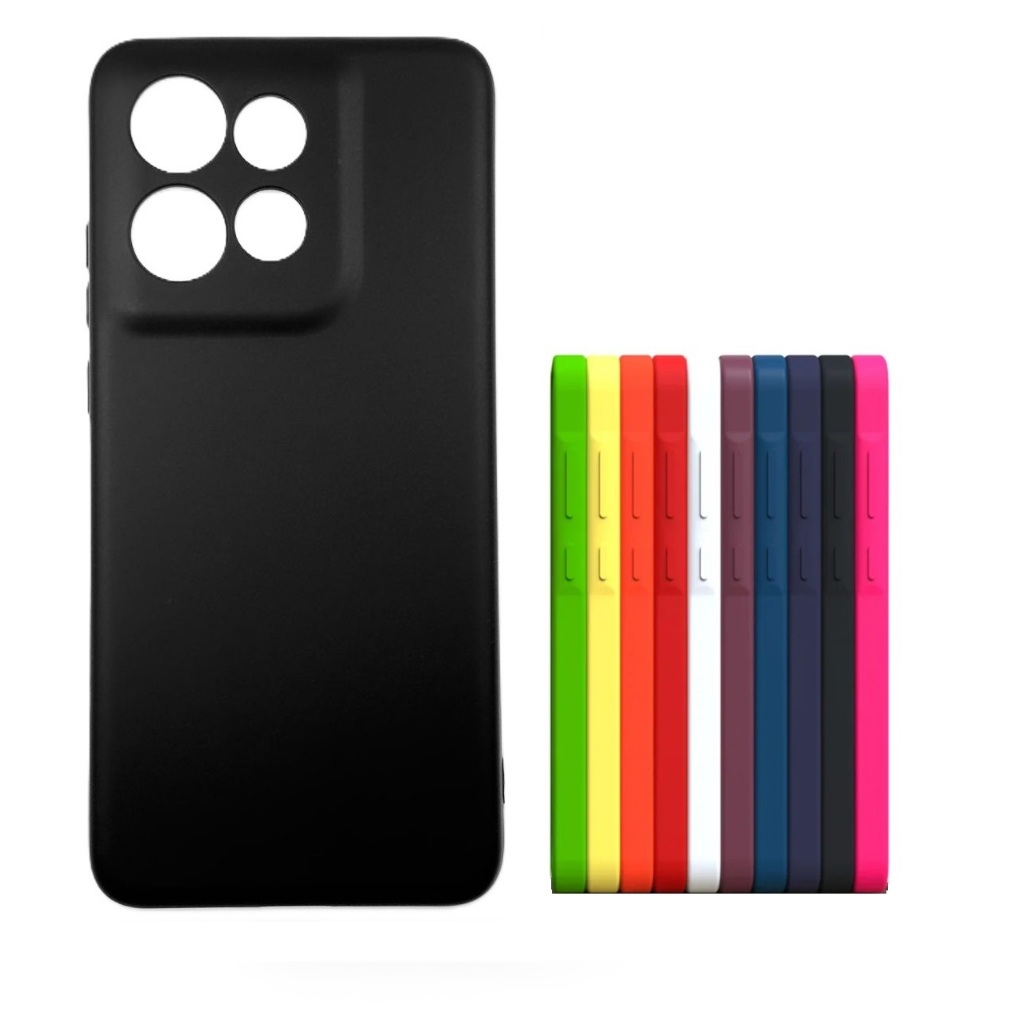 Para Moto Edge 50 Neo - Capinha Capa Case Aveludada Emborrachada Luxo