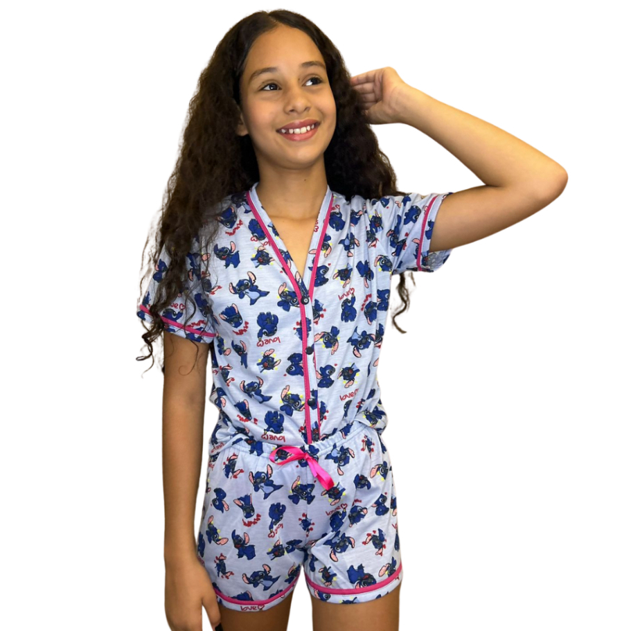 Pijama Americano Infantil/ Estampados/ Baby doll/ Pijama Infantil em Oferta na Shopee