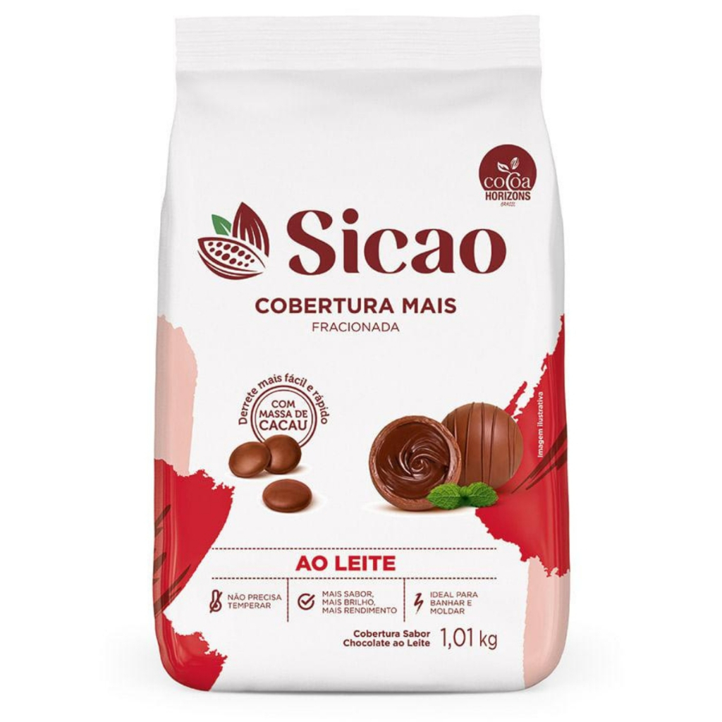 Sicao Gotas Cobertura Mais Chocolate Ao Leite 1,01kg