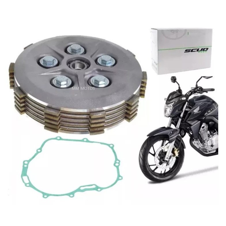 Kit Embreagem Cb250 Twister Cb 250 2016 Ate 2022 Cb250f Scud