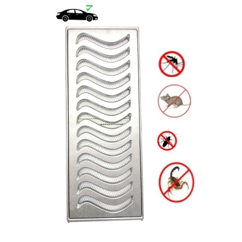 Ralo Linear 20x250cm Reforçada Alumínio Com Tela e Caixilho ( 5 peças 20x50cm ) PARA PISCINAS