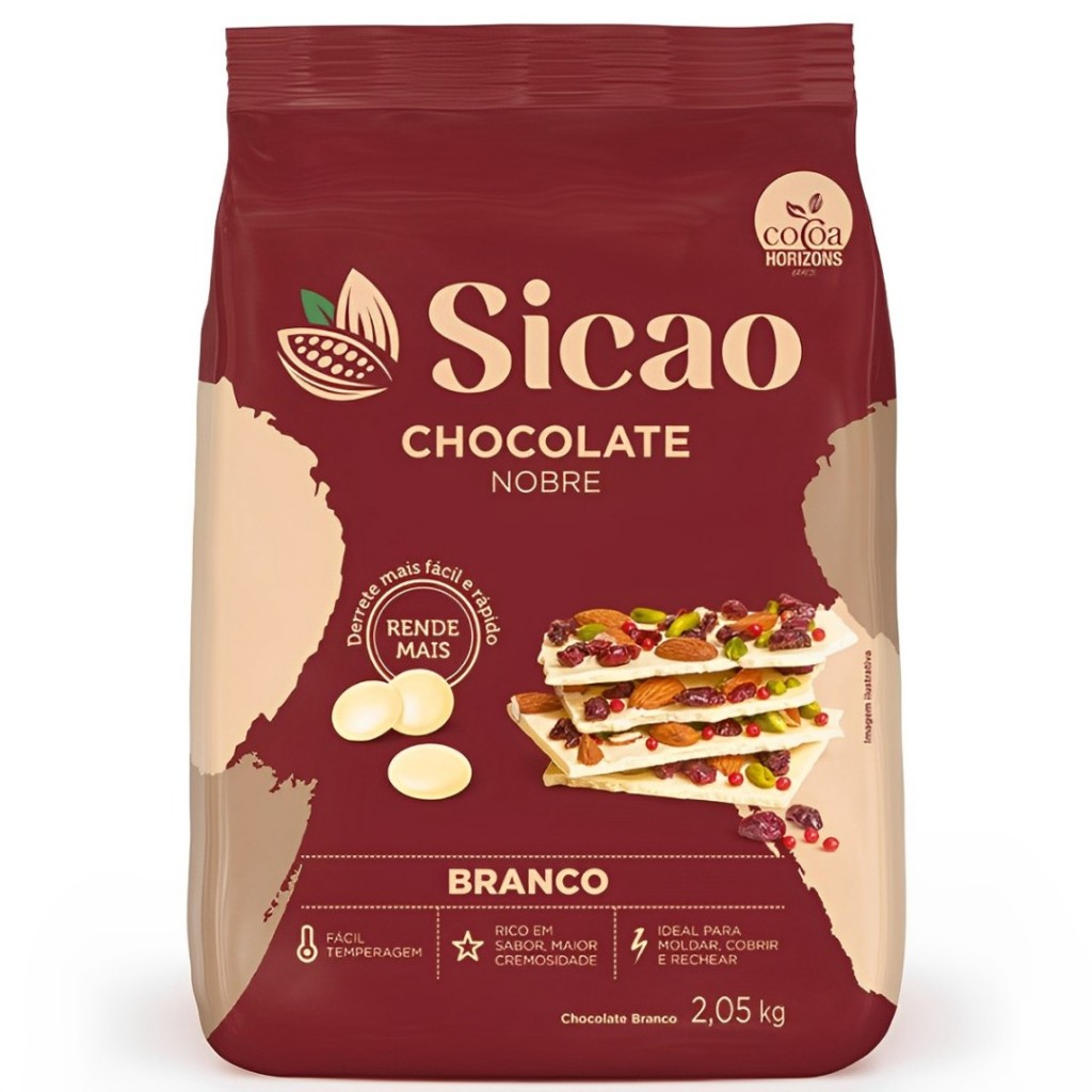 Sicao Gotas de Chocolate Nobre Branco 2,05kg
