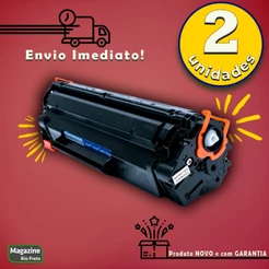 KIT 2 Toner Compatível CE285A CB435A CB436A 85A | P1005 P1505 M1120 M1212 M1130 P1102w 1102w 1102